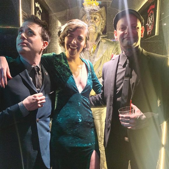 Emerald Green Crushed Velvet Evening/Cocktail Dress (Sm) - Picture 4 of 4